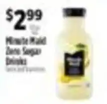 Pioneer Supermarkets Minute Maid Zero Sugar Drinks offer