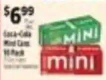 Pioneer Supermarkets Coca-Cola mini cans offer