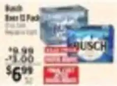Pioneer Supermarkets Busch beer 12 pack offer