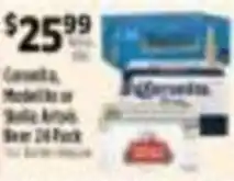 Pioneer Supermarkets Carvela, Modello or Stella Artois Beer 24 Pack offer