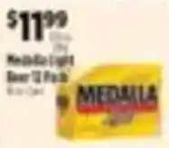 Pioneer Supermarkets Medalla Light Beer offer