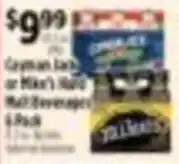 Pioneer Supermarkets Cayman Jack or Mike's Hard Mal Beverages offer