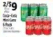 Pioneer Supermarkets Coca-Cola Mini Cans offer