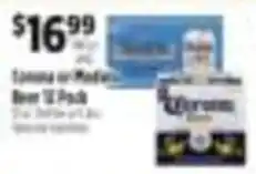 Pioneer Supermarkets Corona or Modelo Beer 12 Pack offer