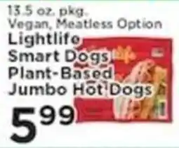 Pioneer Supermarkets Lightlife Smart Dogs Plant-Based Jumbo Hot Dogs offer