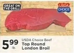 Pioneer Supermarkets Usda Choice Beef Top Round London Broil offer
