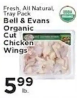 Pioneer Supermarkets Bell & Evans Organic Cut Chicken Wings offer