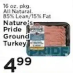 Pioneer Supermarkets Nature's Pride Ground Turkey offer