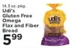 Pioneer Supermarkets Udi's Gluten Free Omega Flax and Fiber Bread offer