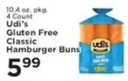 Pioneer Supermarkets Udi's Gluten Free Classic Hamburger Buns offer