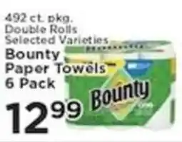 Pioneer Supermarkets Bounty paper towels offer