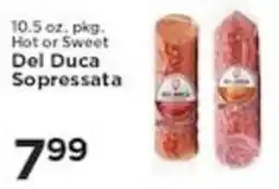 Pioneer Supermarkets Del Duca Sopressata offer