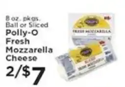 Pioneer Supermarkets Polly-O Fresh Mozzarella Cheese offer