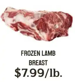 Seven Mile Market Frozen lamb breast offer