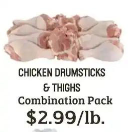 Seven Mile Market Chicken Drumsticks & Thighs Combination Pack offer
