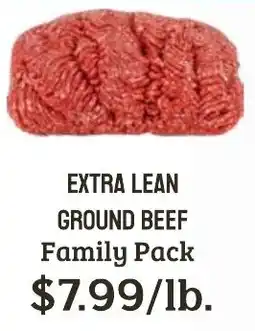 Seven Mile Market Extra Lean Ground Beef Family Pack offer
