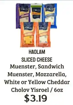 Seven Mile Market Haolam sliced cheese offer