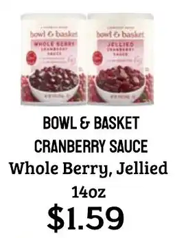 Seven Mile Market Bowl & Basket cranberry sauce offer