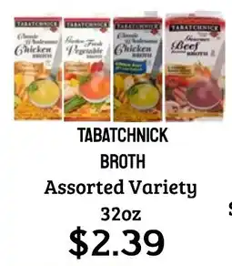 Seven Mile Market Tabatchnick broth assorted variety offer
