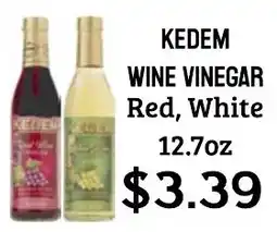 Seven Mile Market Kedem wine vinegar red white offer