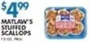 Associated Matlaw's stuffed scallops offer