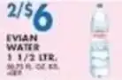 Associated Evian water offer