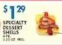 Associated Specialty Dessert Shells offer
