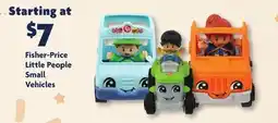 Family Dollar Fisher-Price Little People Small Vehicles offer