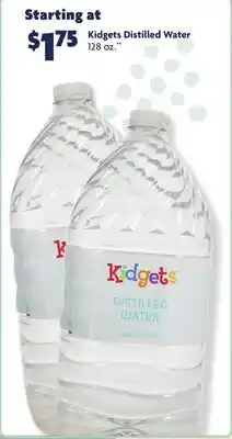 Family Dollar Kidgets Distilled Water offer