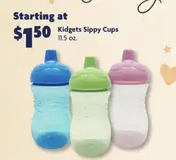 Family Dollar Kidgets Sippy Cups offer