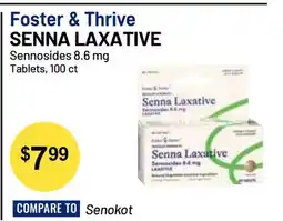 Health Mart Foster & Thrive SENNA LAXATIVE offer