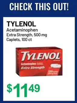 Health Mart TYLENOL Acetaminophen Extra Strength, 500 mg Caplets, 100 ct offer
