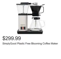 Costco SimplyGood Plastic Free Blooming Coffee Maker offer