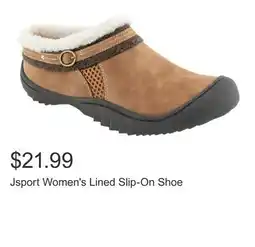 Costco Jsport Women's Lined Slip-On Shoe offer