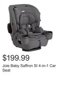 Costco Joie Baby Saffron SI 4-in-1 Car Seat offer