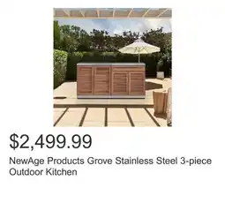 Costco NewAge Products Grove Stainless Steel 3-piece Outdoor Kitchen offer