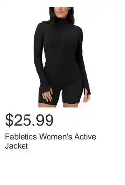 Costco Fabletics Women's Active Jacket offer