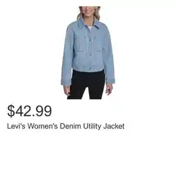 Costco Levi's Women's Denim Utility Jacket offer