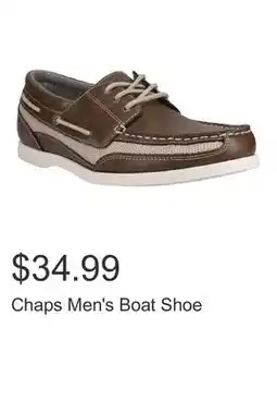 Costco Chaps Men's Boat Shoe offer
