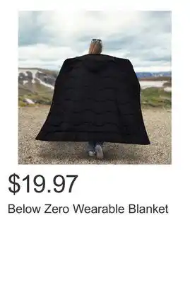 Costco Below Zero Wearable Blanket offer