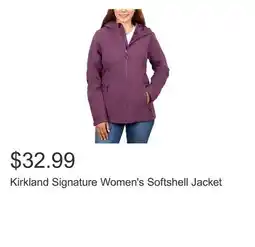 Costco Kirkland Signature Women's Softshell Jacket offer