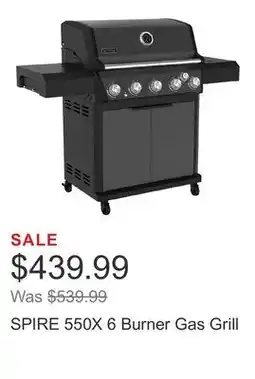 Costco SPIRE 550X 6 Burner Gas Grill offer