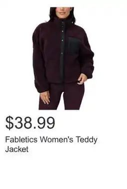 Costco Fabletics Women's Teddy Jacket offer