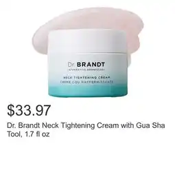 Costco Dr. Brandt Neck Tightening Cream with Gua Sha Tool, 1.7 fl oz offer