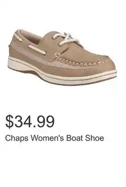 Costco Chaps Women's Boat Shoe offer