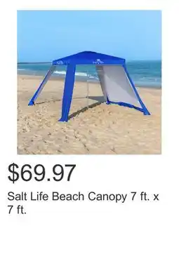 Costco Salt Life Beach Canopy 7 ft. x 7 ft offer