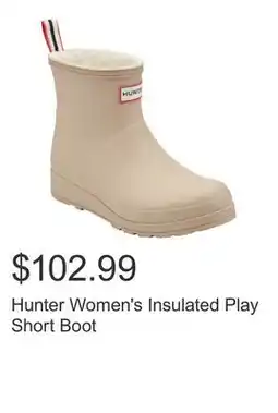Costco Hunter Women's Insulated Play Short Boot offer