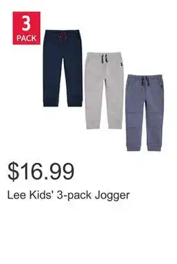 Costco Lee Kids' 3-pack Jogger offer