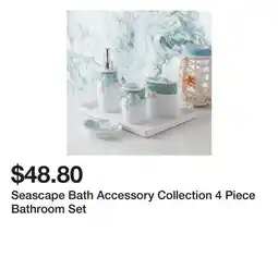 Belk Seascape Bath Accessory Collection 4 Piece Bathroom Set offer