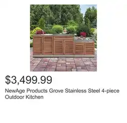 Costco NewAge Products Grove Stainless Steel 4-piece Outdoor Kitchen offer